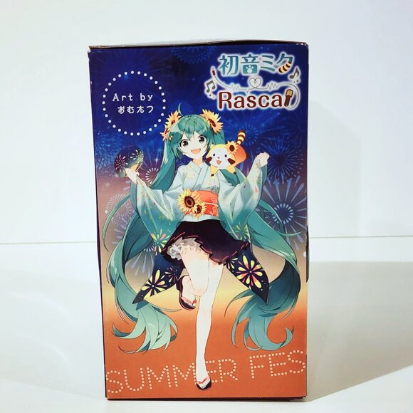 New Furyu Hatsune Miku x Rascal Special Summer Festival Figure 17cm - Picture 5 of 5